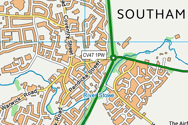 CV47 1PW map - OS VectorMap District (Ordnance Survey) CV47 1PW map - OS VectorMap District (Ordnance Survey)