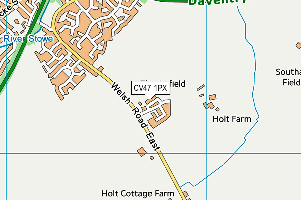 CV47 1PX map - OS VectorMap District (Ordnance Survey) CV47 1PX map - OS VectorMap District (Ordnance Survey)