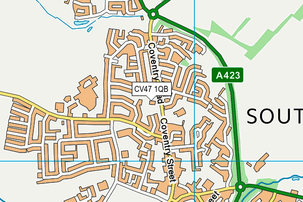 CV47 1QB map - OS VectorMap District (Ordnance Survey) CV47 1QB map - OS VectorMap District (Ordnance Survey)