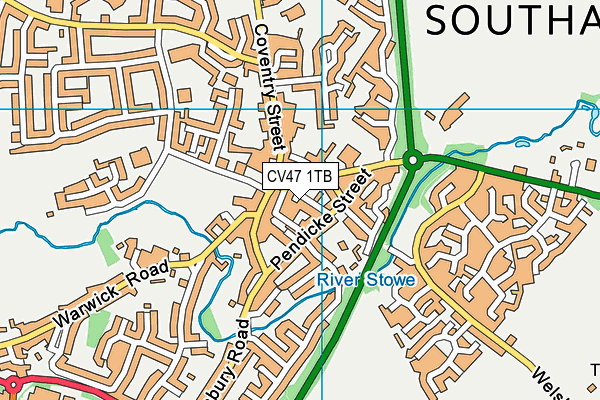 CV47 1TB map - OS VectorMap District (Ordnance Survey) CV47 1TB map - OS VectorMap District (Ordnance Survey)