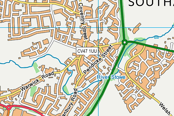 CV47 1UU map - OS VectorMap District (Ordnance Survey) CV47 1UU map - OS VectorMap District (Ordnance Survey)