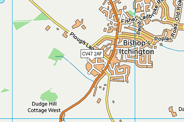 CV47 2AF map - OS VectorMap District (Ordnance Survey) CV47 2AF map - OS VectorMap District (Ordnance Survey)