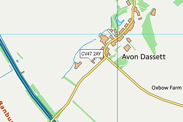 CV47 2AY map - OS VectorMap District (Ordnance Survey) CV47 2AY map - OS VectorMap District (Ordnance Survey)