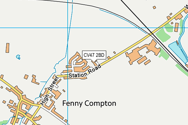 CV47 2BD map - OS VectorMap District (Ordnance Survey) CV47 2BD map - OS VectorMap District (Ordnance Survey)