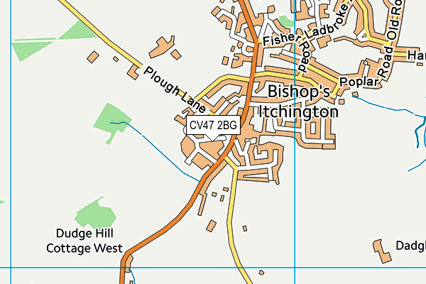 CV47 2BG map - OS VectorMap District (Ordnance Survey) CV47 2BG map - OS VectorMap District (Ordnance Survey)
