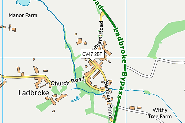 CV47 2BT map - OS VectorMap District (Ordnance Survey) CV47 2BT map - OS VectorMap District (Ordnance Survey)