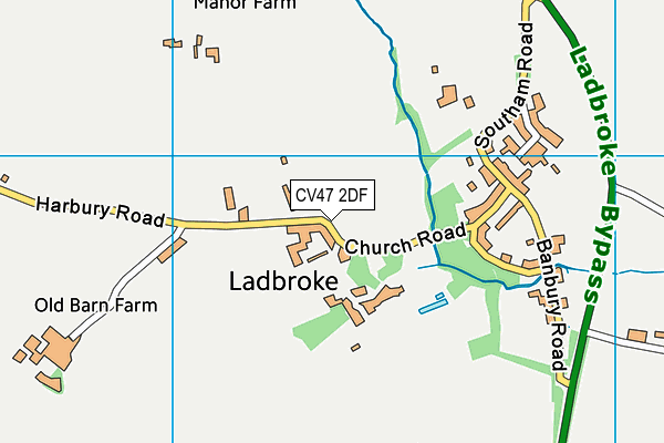 CV47 2DF map - OS VectorMap District (Ordnance Survey) CV47 2DF map - OS VectorMap District (Ordnance Survey)