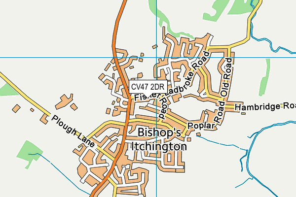CV47 2DR map - OS VectorMap District (Ordnance Survey) CV47 2DR map - OS VectorMap District (Ordnance Survey)