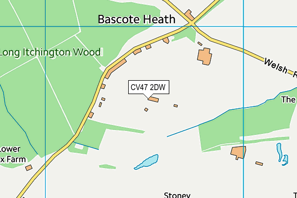 CV47 2DW map - OS VectorMap District (Ordnance Survey) CV47 2DW map - OS VectorMap District (Ordnance Survey)