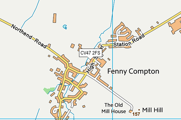 CV47 2FS map - OS VectorMap District (Ordnance Survey) CV47 2FS map - OS VectorMap District (Ordnance Survey)