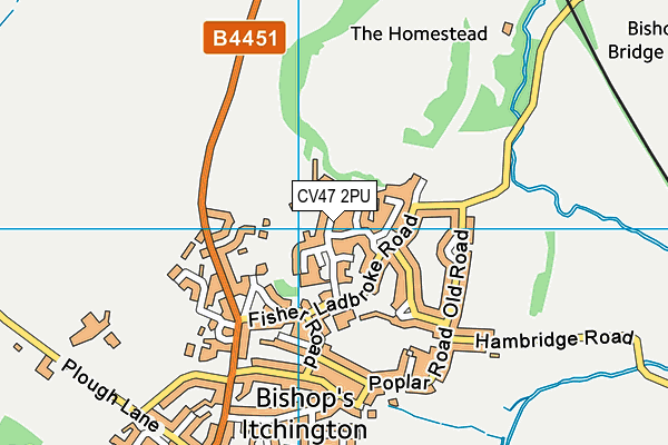 CV47 2PU map - OS VectorMap District (Ordnance Survey) CV47 2PU map - OS VectorMap District (Ordnance Survey)