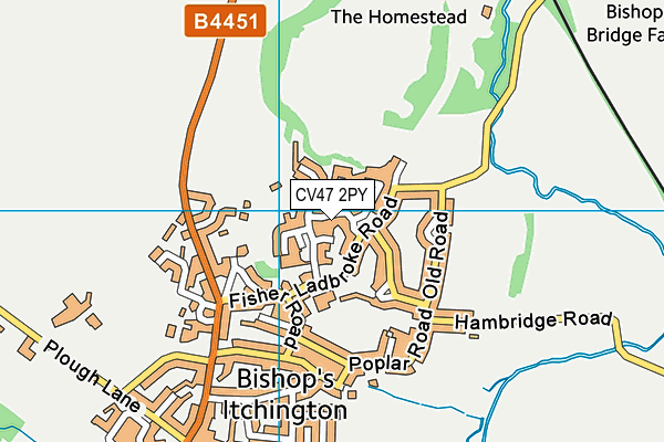CV47 2PY map - OS VectorMap District (Ordnance Survey) CV47 2PY map - OS VectorMap District (Ordnance Survey)