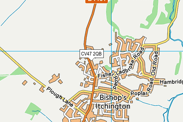 CV47 2QB map - OS VectorMap District (Ordnance Survey) CV47 2QB map - OS VectorMap District (Ordnance Survey)