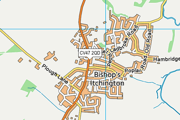 CV47 2QD map - OS VectorMap District (Ordnance Survey) CV47 2QD map - OS VectorMap District (Ordnance Survey)