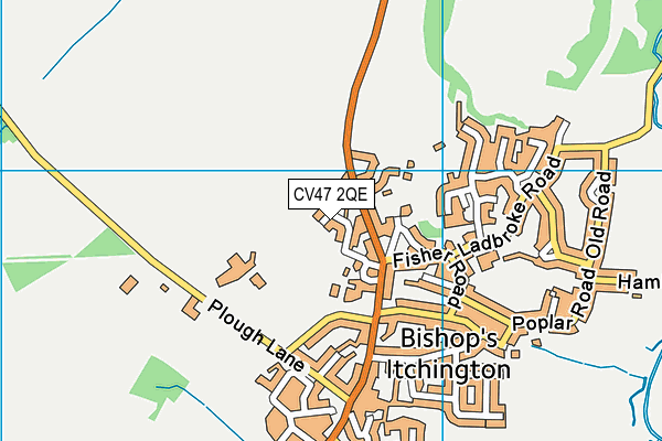 CV47 2QE map - OS VectorMap District (Ordnance Survey) CV47 2QE map - OS VectorMap District (Ordnance Survey)