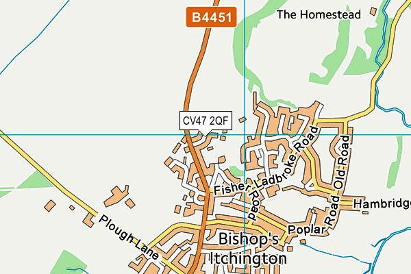 CV47 2QF map - OS VectorMap District (Ordnance Survey) CV47 2QF map - OS VectorMap District (Ordnance Survey)