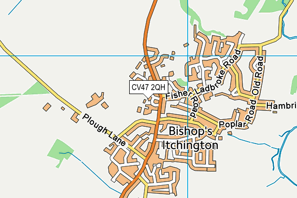 CV47 2QH map - OS VectorMap District (Ordnance Survey) CV47 2QH map - OS VectorMap District (Ordnance Survey)