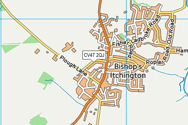 CV47 2QJ map - OS VectorMap District (Ordnance Survey) CV47 2QJ map - OS VectorMap District (Ordnance Survey)