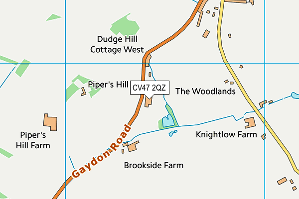CV47 2QZ map - OS VectorMap District (Ordnance Survey) CV47 2QZ map - OS VectorMap District (Ordnance Survey)