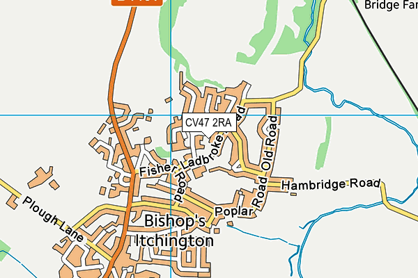 CV47 2RA map - OS VectorMap District (Ordnance Survey) CV47 2RA map - OS VectorMap District (Ordnance Survey)