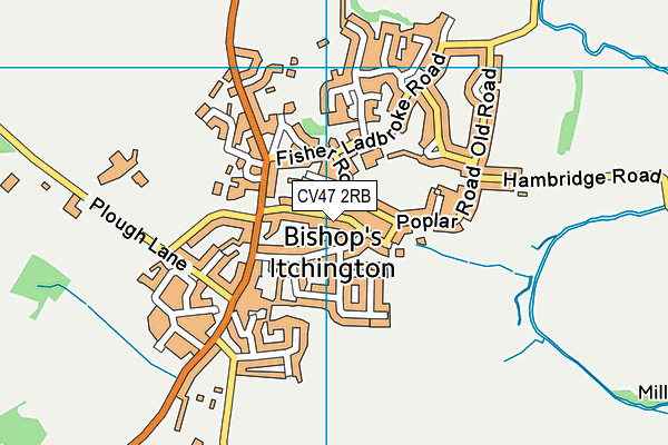 CV47 2RB map - OS VectorMap District (Ordnance Survey) CV47 2RB map - OS VectorMap District (Ordnance Survey)