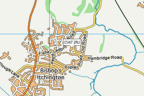 CV47 2RJ map - OS VectorMap District (Ordnance Survey) CV47 2RJ map - OS VectorMap District (Ordnance Survey)