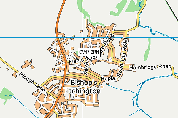 CV47 2RN map - OS VectorMap District (Ordnance Survey) CV47 2RN map - OS VectorMap District (Ordnance Survey)