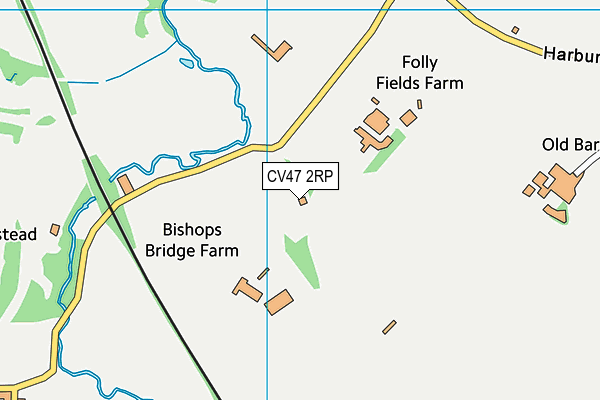 CV47 2RP map - OS VectorMap District (Ordnance Survey)