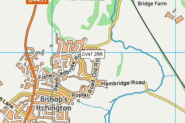 CV47 2RR map - OS VectorMap District (Ordnance Survey) CV47 2RR map - OS VectorMap District (Ordnance Survey)