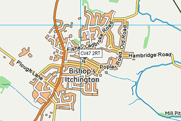 CV47 2RT map - OS VectorMap District (Ordnance Survey) CV47 2RT map - OS VectorMap District (Ordnance Survey)