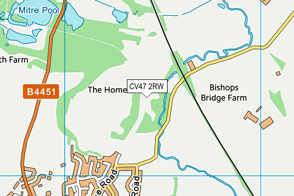 CV47 2RW map - OS VectorMap District (Ordnance Survey) CV47 2RW map - OS VectorMap District (Ordnance Survey)