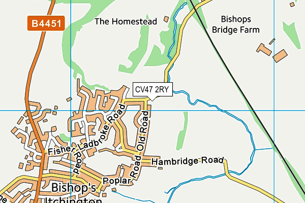 CV47 2RY map - OS VectorMap District (Ordnance Survey) CV47 2RY map - OS VectorMap District (Ordnance Survey)