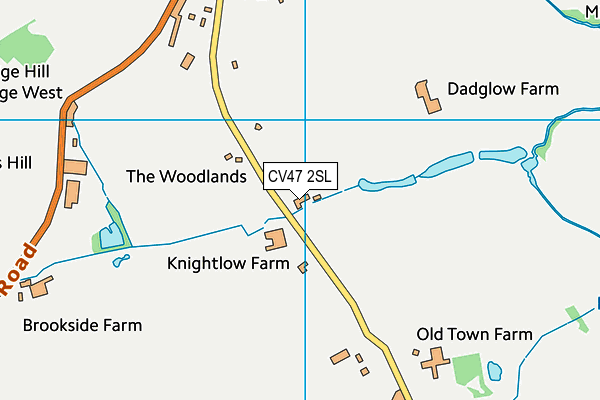 CV47 2SL map - OS VectorMap District (Ordnance Survey) CV47 2SL map - OS VectorMap District (Ordnance Survey)