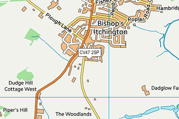 CV47 2SP map - OS VectorMap District (Ordnance Survey) CV47 2SP map - OS VectorMap District (Ordnance Survey)