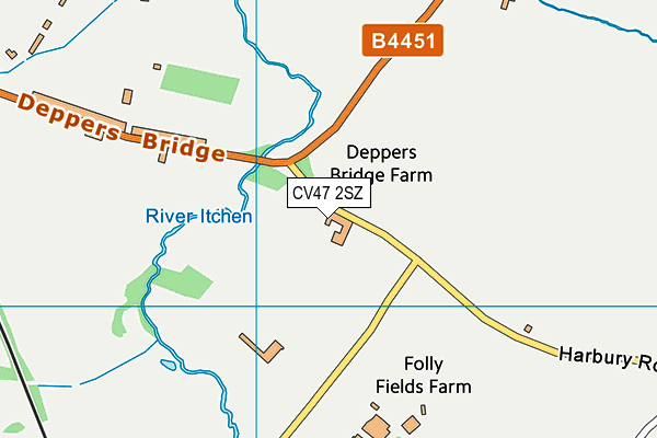 CV47 2SZ map - OS VectorMap District (Ordnance Survey) CV47 2SZ map - OS VectorMap District (Ordnance Survey)