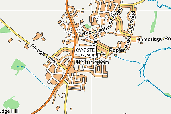 CV47 2TE map - OS VectorMap District (Ordnance Survey) CV47 2TE map - OS VectorMap District (Ordnance Survey)