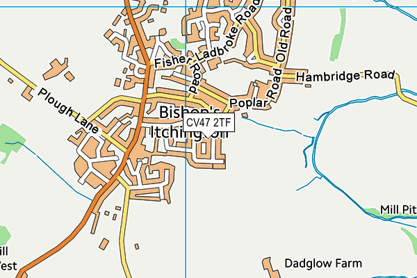 CV47 2TF map - OS VectorMap District (Ordnance Survey) CV47 2TF map - OS VectorMap District (Ordnance Survey)