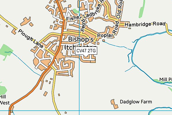 CV47 2TG map - OS VectorMap District (Ordnance Survey) CV47 2TG map - OS VectorMap District (Ordnance Survey)