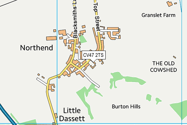 CV47 2TS map - OS VectorMap District (Ordnance Survey) CV47 2TS map - OS VectorMap District (Ordnance Survey)