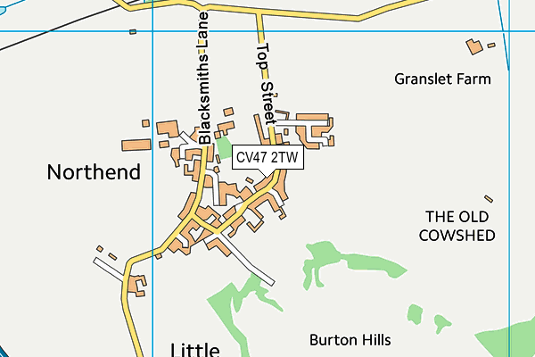 CV47 2TW map - OS VectorMap District (Ordnance Survey) CV47 2TW map - OS VectorMap District (Ordnance Survey)