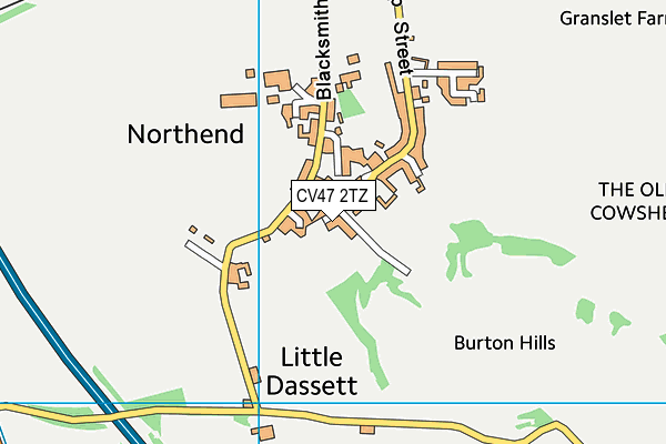 CV47 2TZ map - OS VectorMap District (Ordnance Survey) CV47 2TZ map - OS VectorMap District (Ordnance Survey)