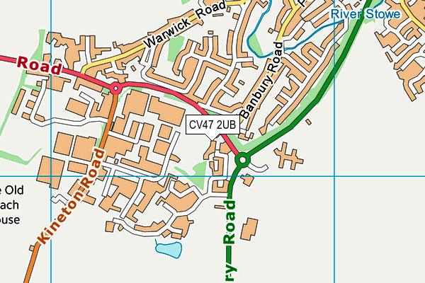 CV47 2UB map - OS VectorMap District (Ordnance Survey) CV47 2UB map - OS VectorMap District (Ordnance Survey)