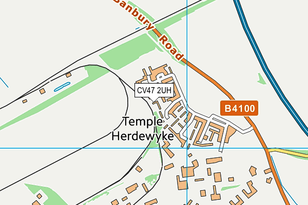 CV47 2UH map - OS VectorMap District (Ordnance Survey)