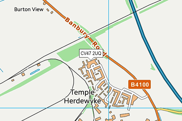 CV47 2UQ map - OS VectorMap District (Ordnance Survey) CV47 2UQ map - OS VectorMap District (Ordnance Survey)
