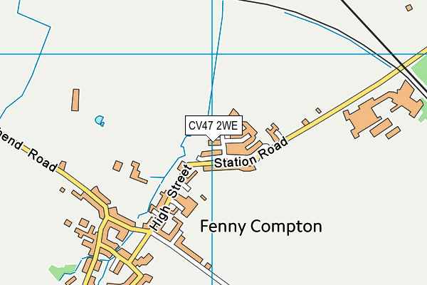CV47 2WE map - OS VectorMap District (Ordnance Survey) CV47 2WE map - OS VectorMap District (Ordnance Survey)