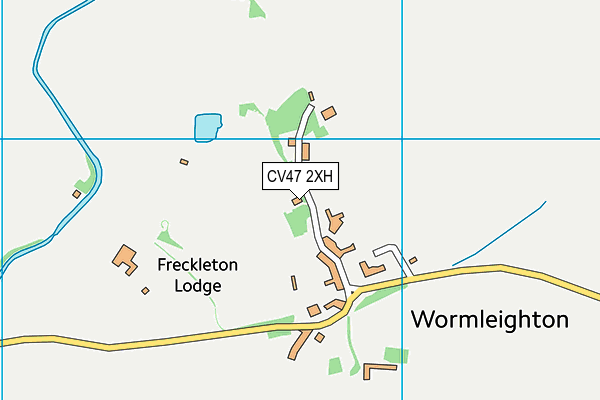 CV47 2XH map - OS VectorMap District (Ordnance Survey)