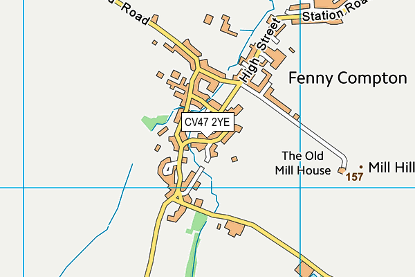 CV47 2YE map - OS VectorMap District (Ordnance Survey) CV47 2YE map - OS VectorMap District (Ordnance Survey)