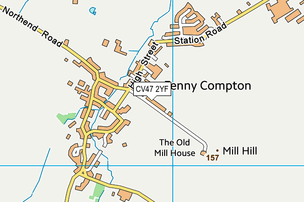 CV47 2YF map - OS VectorMap District (Ordnance Survey) CV47 2YF map - OS VectorMap District (Ordnance Survey)