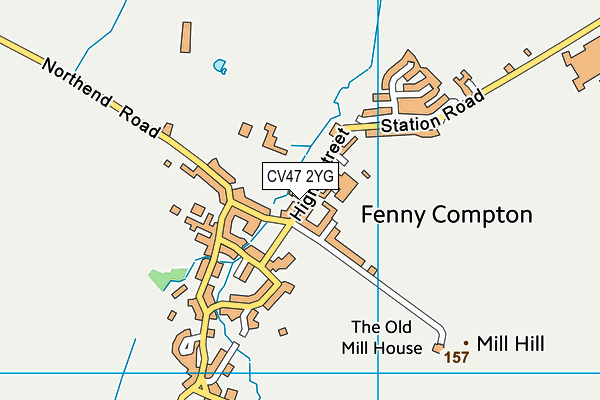 CV47 2YG map - OS VectorMap District (Ordnance Survey) CV47 2YG map - OS VectorMap District (Ordnance Survey)
