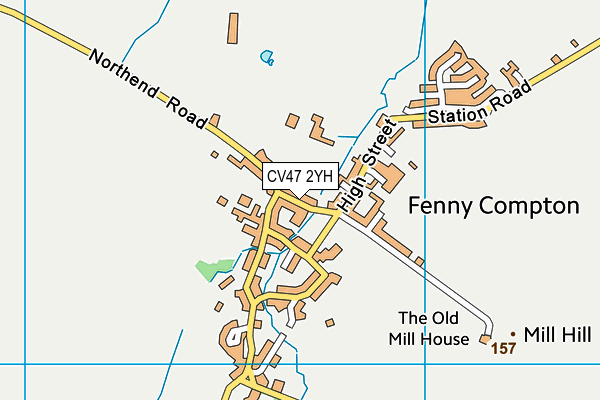 CV47 2YH map - OS VectorMap District (Ordnance Survey) CV47 2YH map - OS VectorMap District (Ordnance Survey)